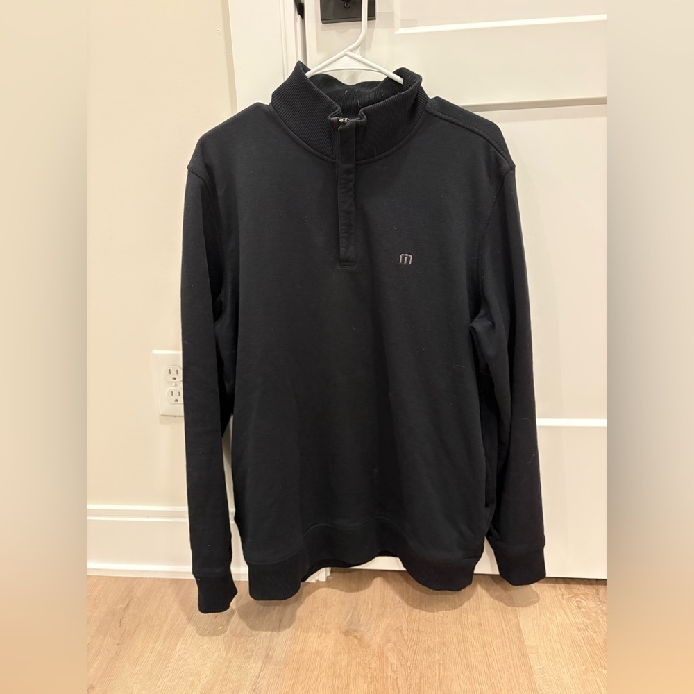 Travis Mathew Black Quarter Zip